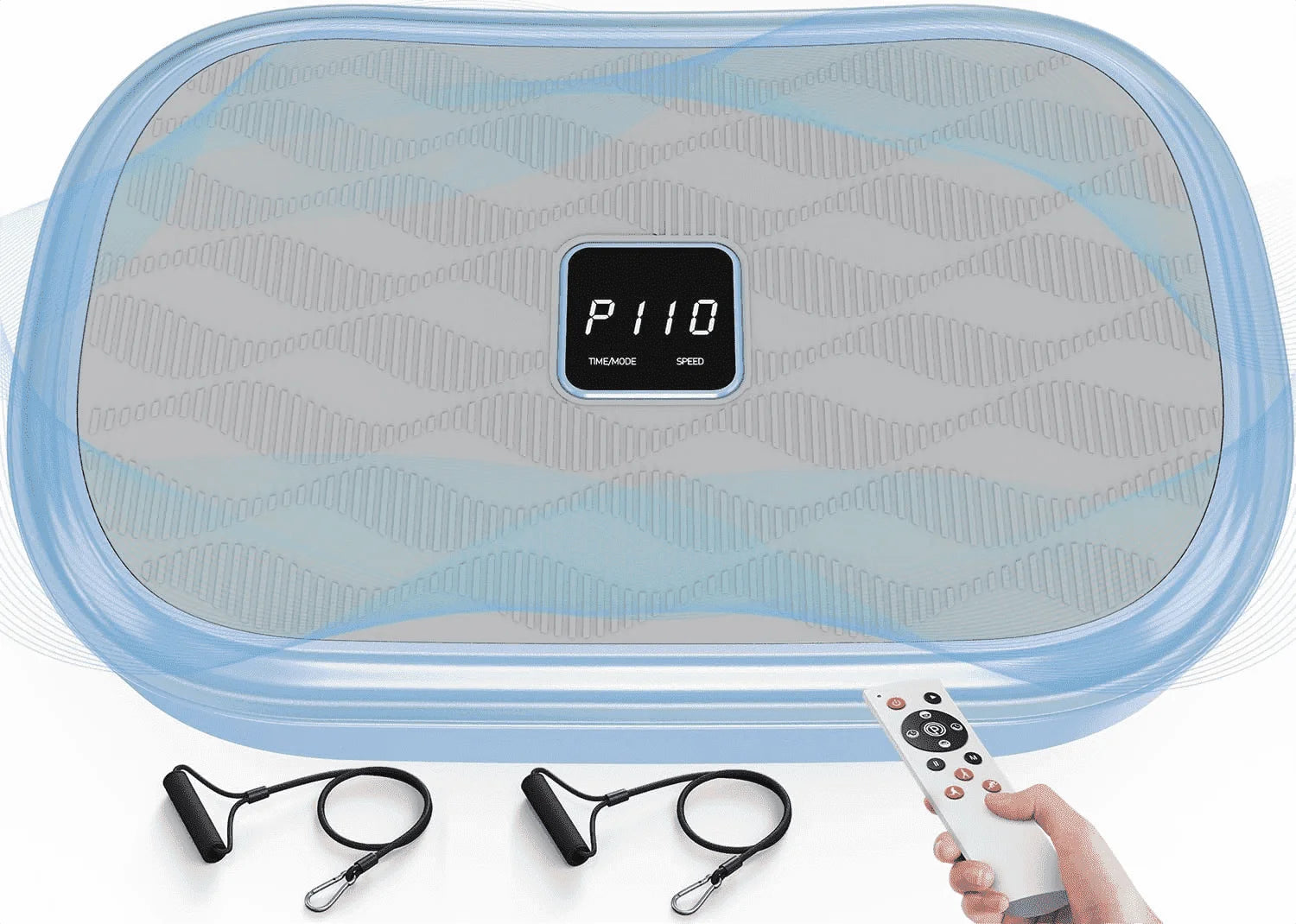 Vibration Platform Machine, Full Body Workout Vibration Fitness Platform, with Loop Bands & Remote